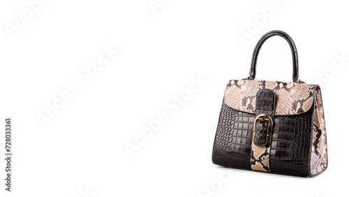 Women's stylish leather bag close-up