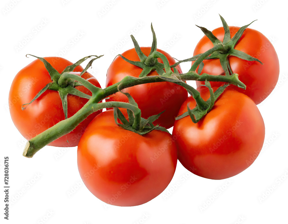  Branch of delicious fresh tomatoes