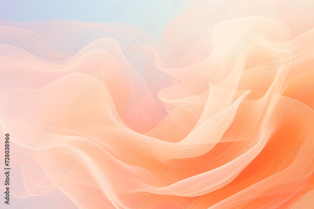 pastel peach smoke texture and background with copy space