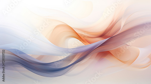 A subtle interplay of abstract forms gently shifting, a peaceful and visually intriguing abstract background Ai Generative