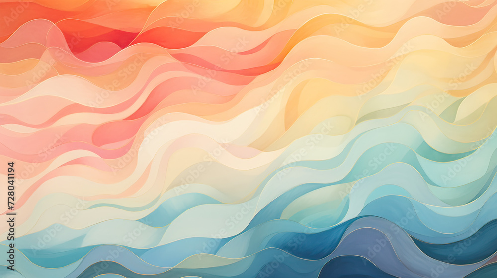 Abstract background with gently shifting patterns, watercolor strokes, a calming and artistic touch to the visual experience Ai Generative Abstract background with gently shifting patterns, watercolor strokes, a calming and artistic touch to the visual experience Ai Generative