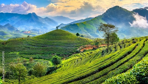 long choc tea hills  Vietnam
