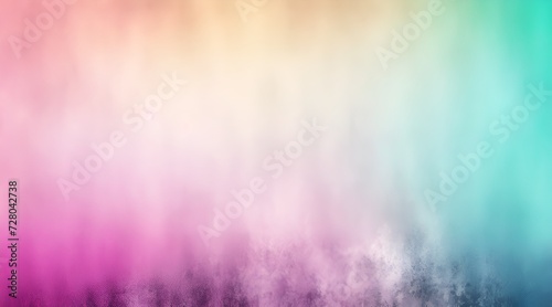 A rough, retro background with a grainy noise grunge spray texture and an abstract color gradient.