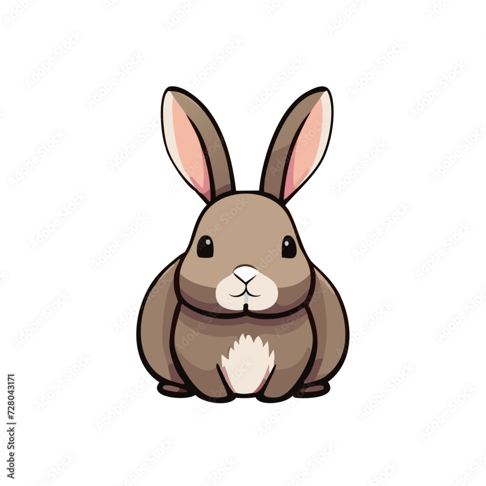 Obraz premium Illustration of a Brown Rabbit