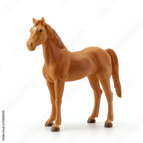 horse communist era retro toy over white background