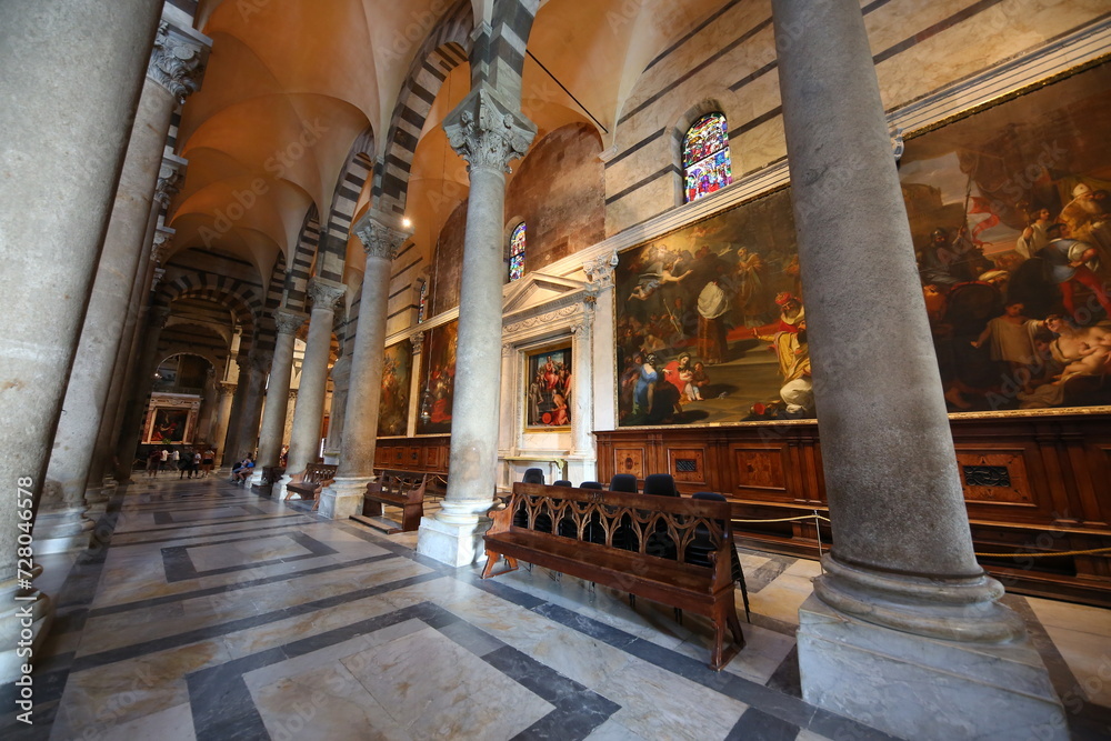 Fototapeta premium Torre de Pisa, Catedral de Santa María Asunta, Pisa, Italia