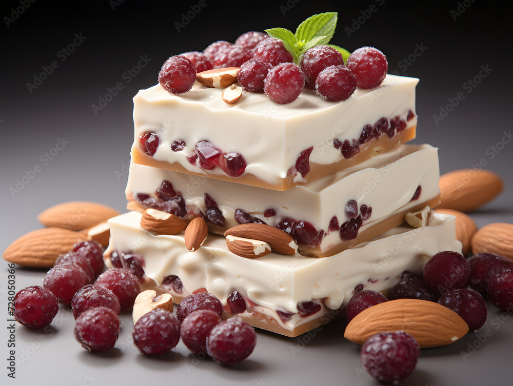 candy bars on white background with nuts and chocolate candy bars on white background with nuts and chocolate