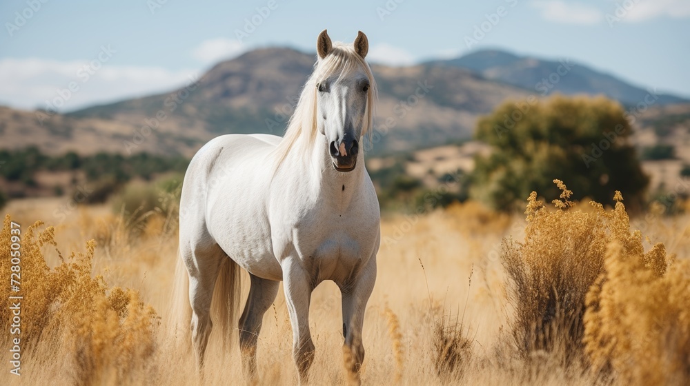 White Horse Close-Up Portrait White Horse Close-Up Portrait