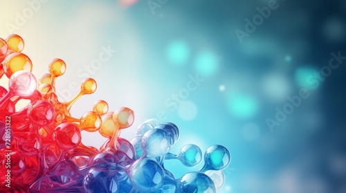 Vibrant Abstract Pharmaceutical Compounds Illustration