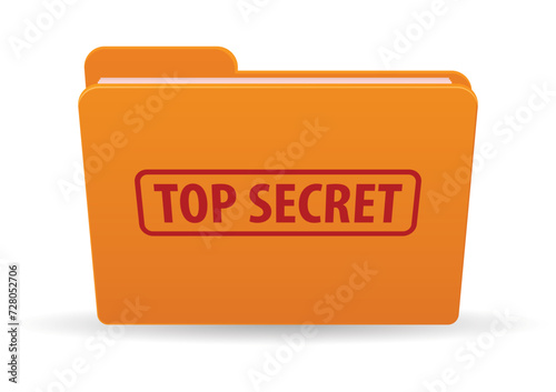 Top secret file folder icon
