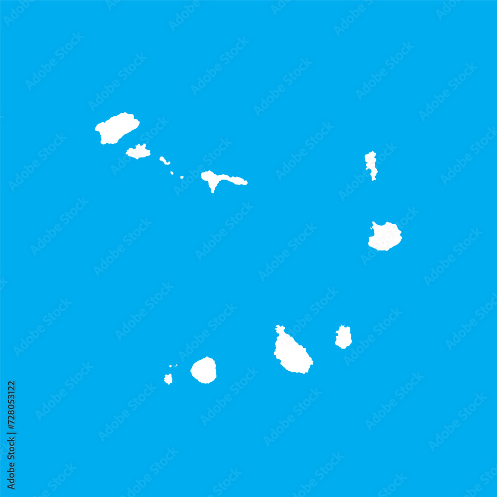 Cape verde map icon