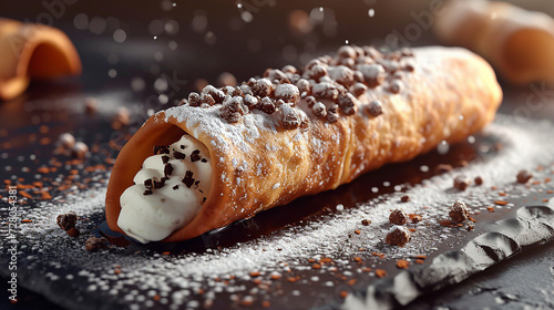 Cannoli Sicilian Pastry with Ricotta Filling