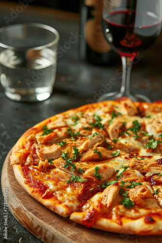 Whimsical Chicken Pizza Feast, street food and haute cuisine