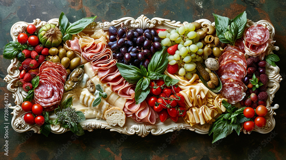 Fototapeta premium Italian Antipasto Platter