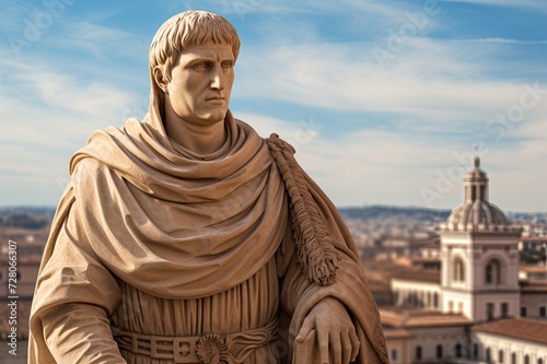 Petrarch statue.