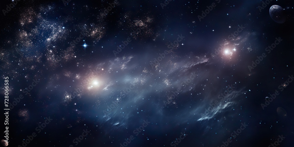 Galaxy space universe cosmic sky with many stars. Abstract blue color astronomy background decorative Galaxy space universe cosmic sky with many stars. Abstract blue color astronomy background decorative