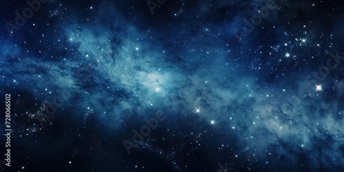 Galaxy space universe cosmic sky with many stars. Abstract blue color astronomy background decorative