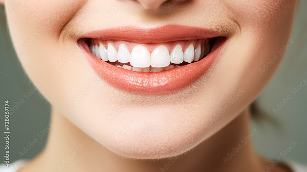 Captivate with a close up of a woman's lips, adorned with a charming smile. A delightful and positive image perfect for beauty and cosmetic concepts. Captivate with a close up of a woman's lips, adorned with a charming smile. A delightful and positive image perfect for beauty and cosmetic concepts.