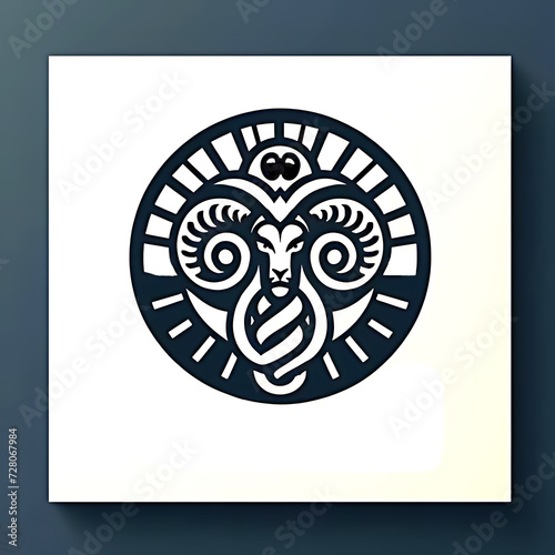 illustration concept art logo design head goat