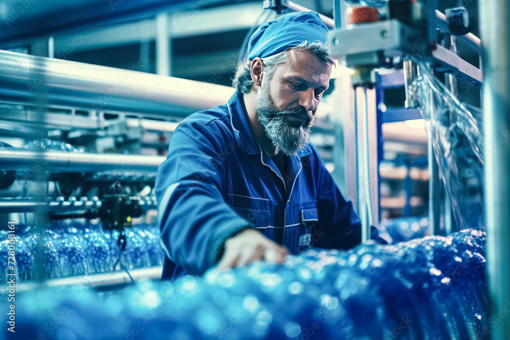 A diligent worker operates in a vast industrial water treatment and boiler plant, showcasing expertise in ensuring efficient and safe plant operations. A diligent worker operates in a vast industrial water treatment and boiler plant, showcasing expertise in ensuring efficient and safe plant operations.
