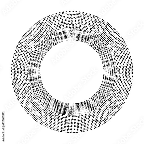 Circle halftone dotted background