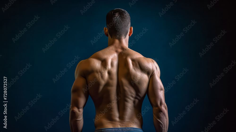 Witness raw strength as a bodybuilder, a handsome and athletic man ...