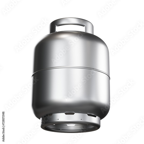 Dynamic 3D Rendering of Gas Cylinder angle view photo