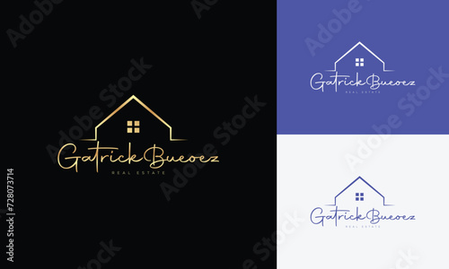 Real estate logo realtor logo property logo design vector template