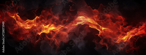 Wallpaper picture with flames on a black background