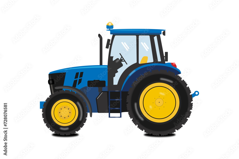 Obraz premium detailed drawn tractor. vector image