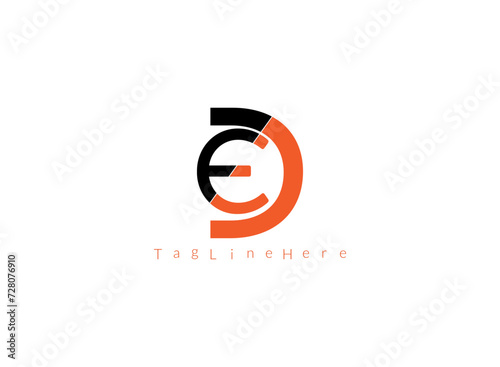 Stylish letter ED symbol, harmonizing innovation and tradition. A chic representation of contemporary aesthetics.
