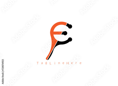 Stylish letter EFC symbol, harmonizing innovation and tradition. A chic representation of contemporary aesthetics.