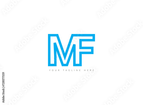 MF Minimalist lettermark, exuding modernity and charm. Its sleek lines convey a sense of precision and style