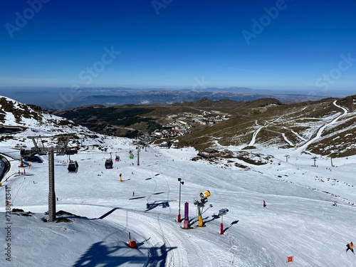 Snowy mountains at Sierra Nevada