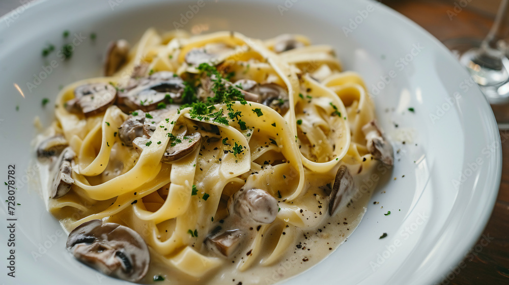 Tagliatelle with Wild Mushroom Sauce