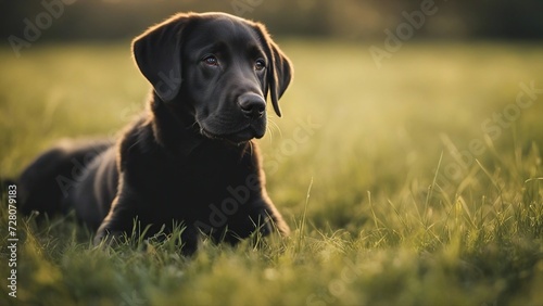 labrador retriever puppy Puppy labrador retriever on the grass 