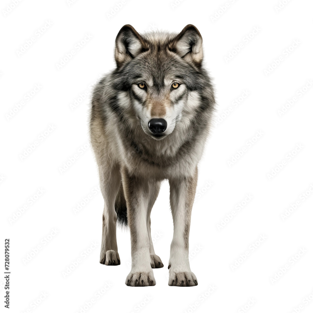 Obraz premium wolf isolated on white background