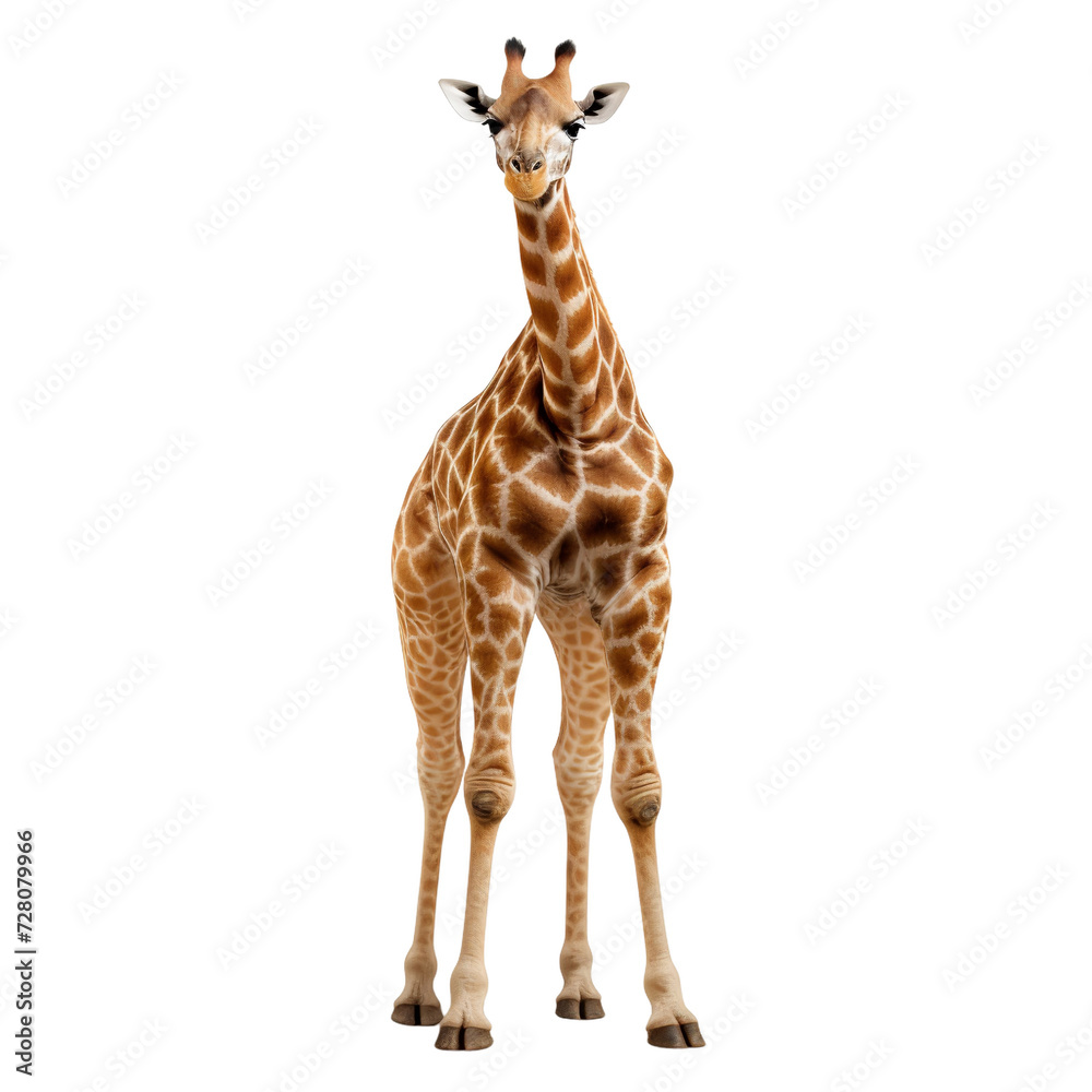 giraffe isolated on white