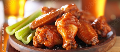 Delicious Buffalo Chicken Wings, Celery, and Beer: The Ultimate Trio for Craving-Worthy Buffalo Chicken Wings, Celery, and Beer