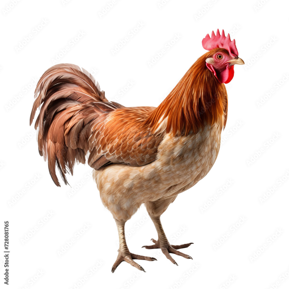 Fototapeta premium rooster isolated on white