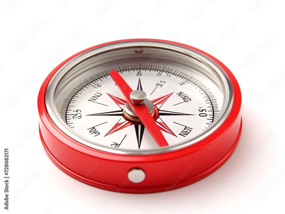 Compass Pointing North Direction and Purpose Isolated on White Background AI Generated Compass Pointing North Direction and Purpose Isolated on White Background AI Generated
