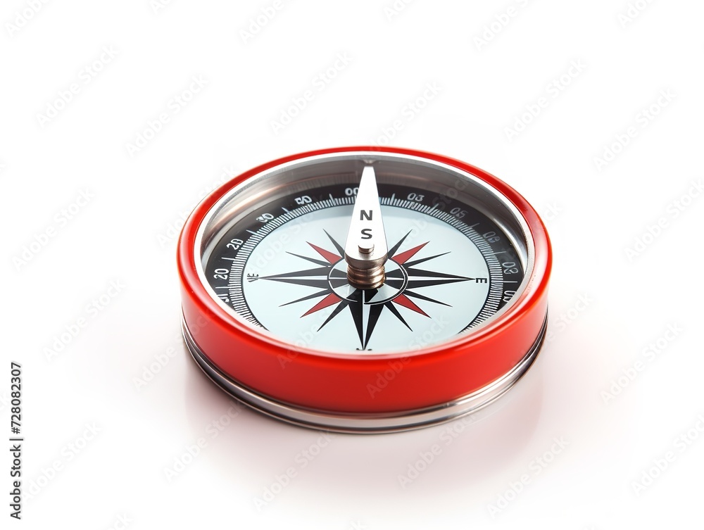 Compass Pointing North Direction and Purpose Isolated on White Background AI Generated Compass Pointing North Direction and Purpose Isolated on White Background AI Generated