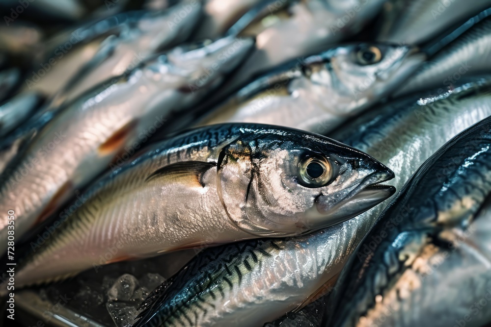 Fish factory. Background with selective focus and copy space Fish factory. Background with selective focus and copy space