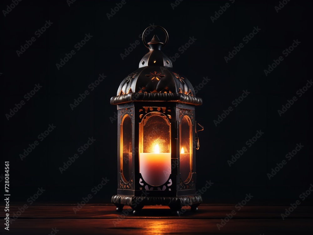 Lantern Glowing in Darkness Hope and Guidance Isolated on White Background AI Generated Lantern Glowing in Darkness Hope and Guidance Isolated on White Background AI Generated