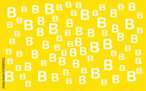 Alphabet letter B background. Focused on abstract art and developed at different points of creation. Vector illustration. It can be used for various options such as posters, banners and notebooks.