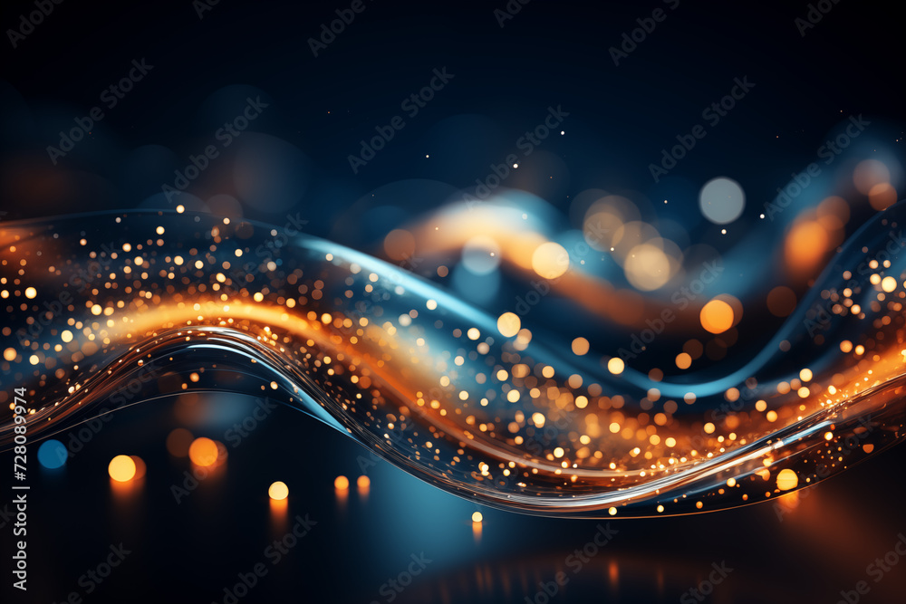 Obraz premium energy waves nature