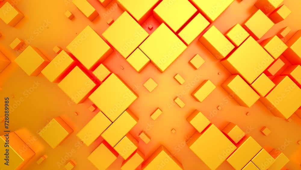 Background of Boxes. Abstract motion, loop, two color, 3d rendering, 4k resolution
Background of Boxes. Abstract motion, loop, two color, 3d rendering, 4k resolution