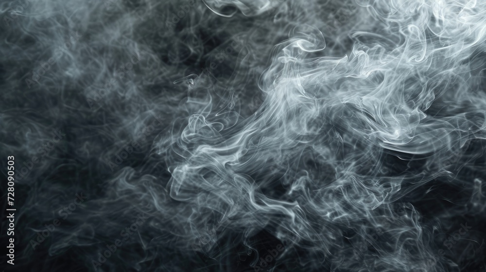 Smoky billowing gas cloud texture pattern background. Generative AI