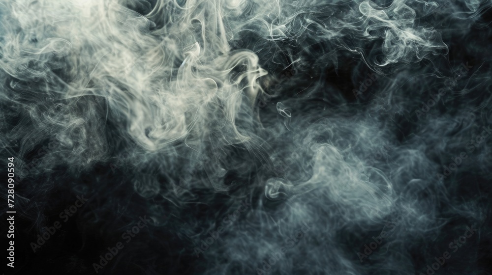 Obraz premium Smoky billowing gas cloud texture pattern background. Generative AI
