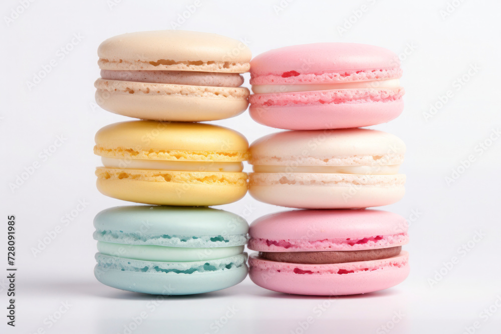 Colorful French macarons dessert Colorful French macarons dessert